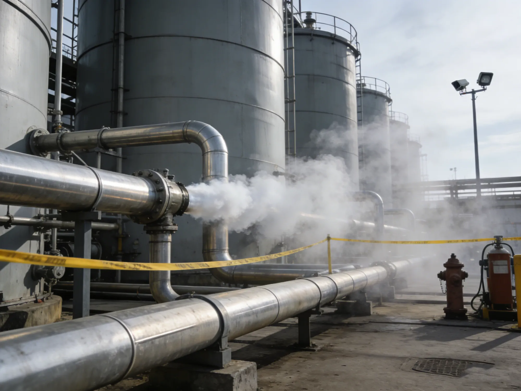 化工园区可燃气体泄漏